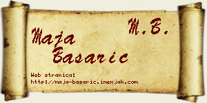 Maja Basarić vizit kartica